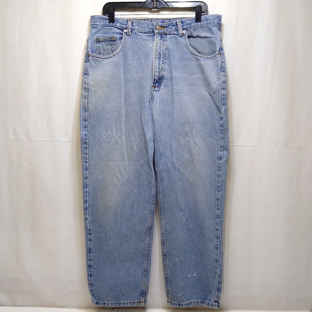 Members Mark Jeans Men's Heavy Denim Tag 36x30 Actual Size 36x28 100% Cotton EUC